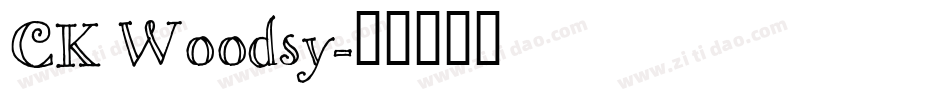 CK Woodsy字体转换
